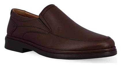 Parex Δερμάτινα Ανδρικά Slip-On Καφέ