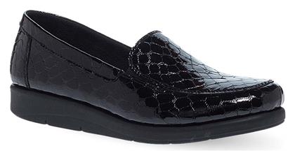 Parex Δερμάτινα Γυναικεία Slip-On Μαύρα