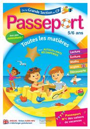 Passeport Cahier de Vacances 2019, De la GS au CP - 5/6 ans