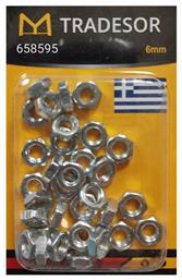 Παξιμάδι για Βίδα M6mm 30τμχ Σετ Παξιμάδια