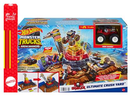 Παιχνιδολαμπάδα Monster Truck - Arena World Bone Shaker για 4+ Ετών Hot Wheels