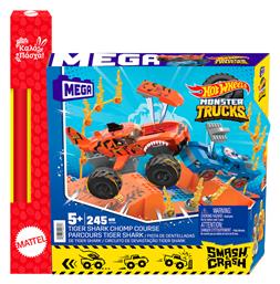 Παιχνιδολαμπάδα Smash & Crash - Tiger Shark για 5+ Ετών Hot Wheels