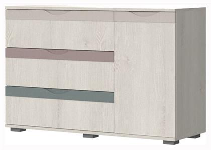 Παιδική Συρταριέρα Alegria Polar Pine με 3 Συρτάρια 126x44x84εκ.