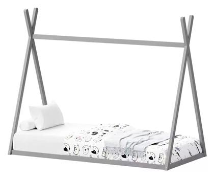 Παιδικό Κρεβάτι Montessori Μονό Γκρι για Στρώμα 90x190cm