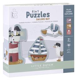 Παιδικό Puzzle 6 in 1 Sailors Bay 24pcs για 2+ Ετών Little Dutch από το Spitishop