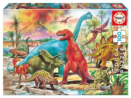 Παιδικό Puzzle Dinosaurs 100pcs για 6+ Ετών Educa