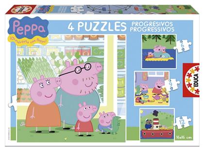 Παιδικό Puzzle Progressive Peppa 43pcs για 3+ Ετών Educa