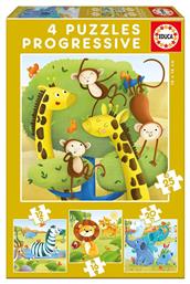 Παιδικό Puzzle Wild Animals 12pcs για 3+ Ετών Educa από το GreekBooks