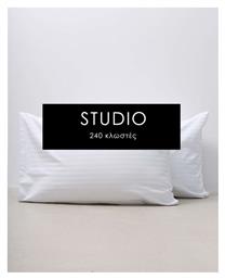 Pennie Studio Μαξιλαροθήκη Ξενοδοχείου Ριγέ από 100% Βαμβάκι 52x72εκ.