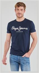 Pepe Jeans Ανδρικό T-shirt Navy Μπλε με Λογότυπο