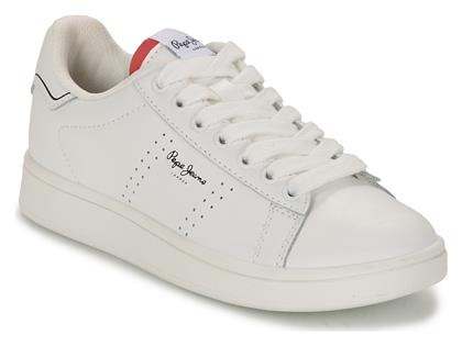 Pepe Jeans Παιδικά Sneakers Player Basic B Λευκά