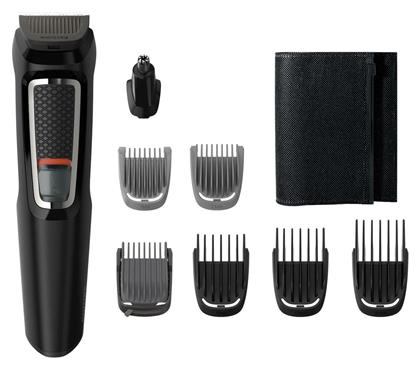 Philips Multigroom Series 3000 8 in 1 Σετ Επαναφορτιζόμενης Κουρευτικής Μηχανής Μαύρο MG3730/15 από το e-shop