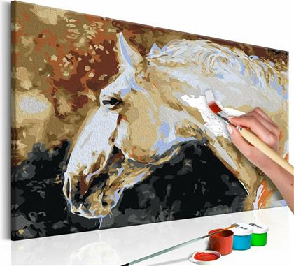 Πίνακας για να τον ζωγραφίζεις - White Horse 60x40 - Διαστάσεις (εκατ)Μήκος: 60 Ύψος: 40 από το Polihome