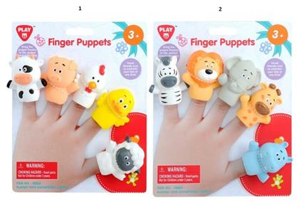 Playgo Happy Finger Puppets 5-Pack (2 Σχέδια)