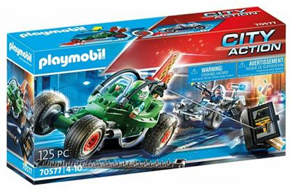 Playmobil City Action Αστυνομική Καταδίωξη Go-Kart για 4-10 ετών