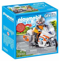 Playmobil City Life Διασώστης με Μοτοσικλέτα για 4 ετών