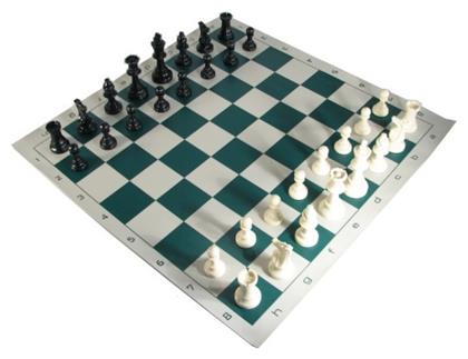 Pokeritems Σκάκι Αναδιπλούμενο Ρολό με Πιόνια 43x43cm