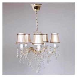 Πολυέλαιος με Καπέλα Χρυσός 757-12029