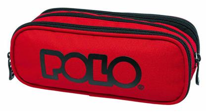 Polo Triple Red Κασετίνα με 3 Θήκες Κόκκινη
