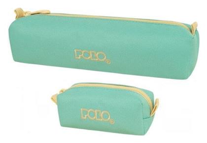Polo Wallet Κασετίνα Βαρελάκι με 1 Θήκη Πράσινη