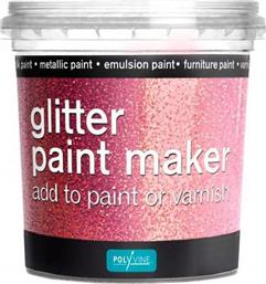 Polyvine Χρώμα Τεχνοτροπίας Glitter Paint Maker 0.075kg Ροζ