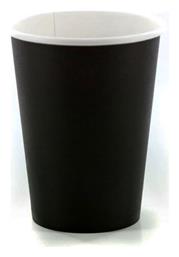 Ποτήρι μιας Χρήσης Χάρτινo Μαύρο 230ml 10τμχ