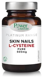 Power Health Platinum Range Skin Nails L-cysteine Pure 500mg 30 κάψουλες