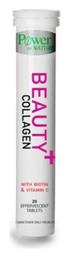 Power Of Nature Beauty Plus Collagen with Biotin & Vitamin C 20 αναβράζοντα δισκία Φράουλα