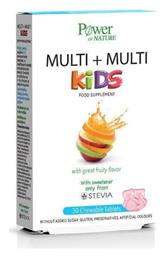 Power Of Nature Multi Kids Stevia Βιταμίνη για Ενέργεια & Ανοσοποιητικό Φράουλα 30 μασώμενες ταμπλέτες από το Pharm24