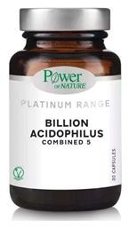 Power Of Nature Platinum Range Billion Acidophilus Combined 5 Προβιοτικά 30 κάψουλες