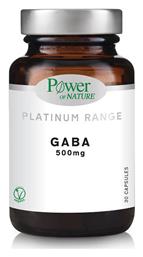 Power Of Nature Platinum Range GABA 500mg 30 κάψουλες από το Pharm24