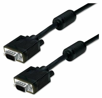Powertech Cable VGA male - VGA male Μαύρο 1.5m CAB-G003