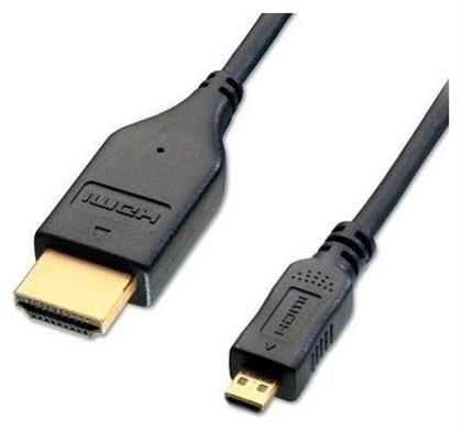 Powertech CAB-H008 HDMI 1.4 HDMI male - micro HDMI male 3m Μαύρο (CAB-H008)