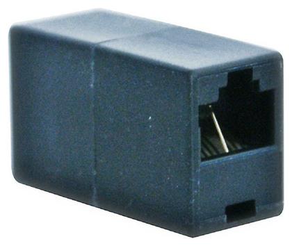 Powertech RJ45 UTP female - female (μούφα) Black