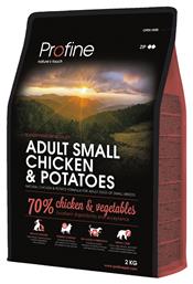 Profine Adult Small Breed 2kg Ξηρά Τροφή με Λίγα Σιτηρά για Ενήλικους Σκύλους Μικρόσωμων Φυλών με Κοτόπουλο και Πατάτες