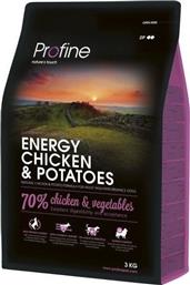 Profine Energy 3kg Ξηρά Τροφή για Ενήλικους Σκύλους με Κοτόπουλο και Πατάτες