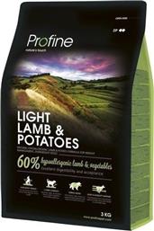 Profine Light 3kg Ξηρά Τροφή Διαίτης για Ενήλικους Σκύλους με Αρνί και Πατάτες από το Plus4u