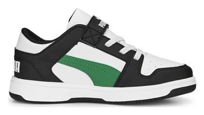 Puma Αθλητικά Παιδικά Παπούτσια Μπάσκετ Rebound Layup White / Black / Green από το Outletcenter