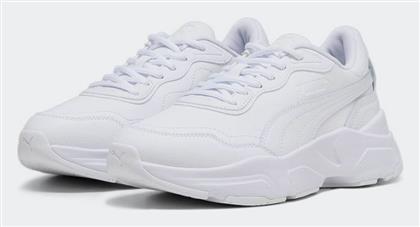 Puma Cassia Γυναικεία Chunky Sneakers Λευκά