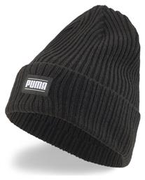 Puma Classic Beanie Ανδρικός Σκούφος με Rib Πλέξη σε Μαύρο χρώμα