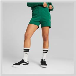 Puma Classics Pintuck Γυναικείο Σορτς Πράσινο