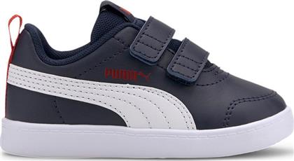 Puma Παιδικό Sneaker Courtflex με Σκρατς για Αγόρι Navy Μπλε από το Modivo