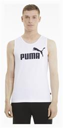 Puma Essentials Ανδρική Μπλούζα Αμάνικη Λευκή