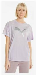 Puma Evostripe Γυναικείο Αθλητικό T-shirt Μωβ