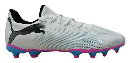 Puma Future 7 Play FG/AG Χαμηλά Ποδοσφαιρικά Παπούτσια με Τάπες Λευκά από το Modivo