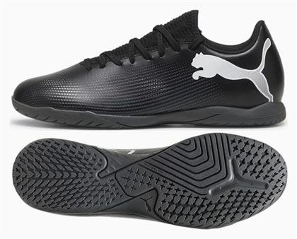 Puma Future 7 Play IT Χαμηλά Ποδοσφαιρικά Παπούτσια Σάλας Μαύρα