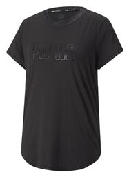 Puma Γυναικείο T-shirt Μαύρο με Στάμπα