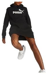 Puma Mini Αθλητικό Φόρεμα Μακρυμάνικο με Κουκούλα Μαύρο