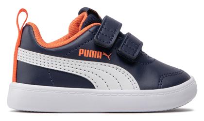 Puma Παιδικά Sneakers Courtflex με Σκρατς Μπλε από το Cosmossport