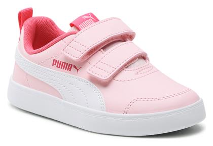 Puma Παιδικά Sneakers Courtflex με Σκρατς για Κορίτσι Ροζ από το SportsFactory